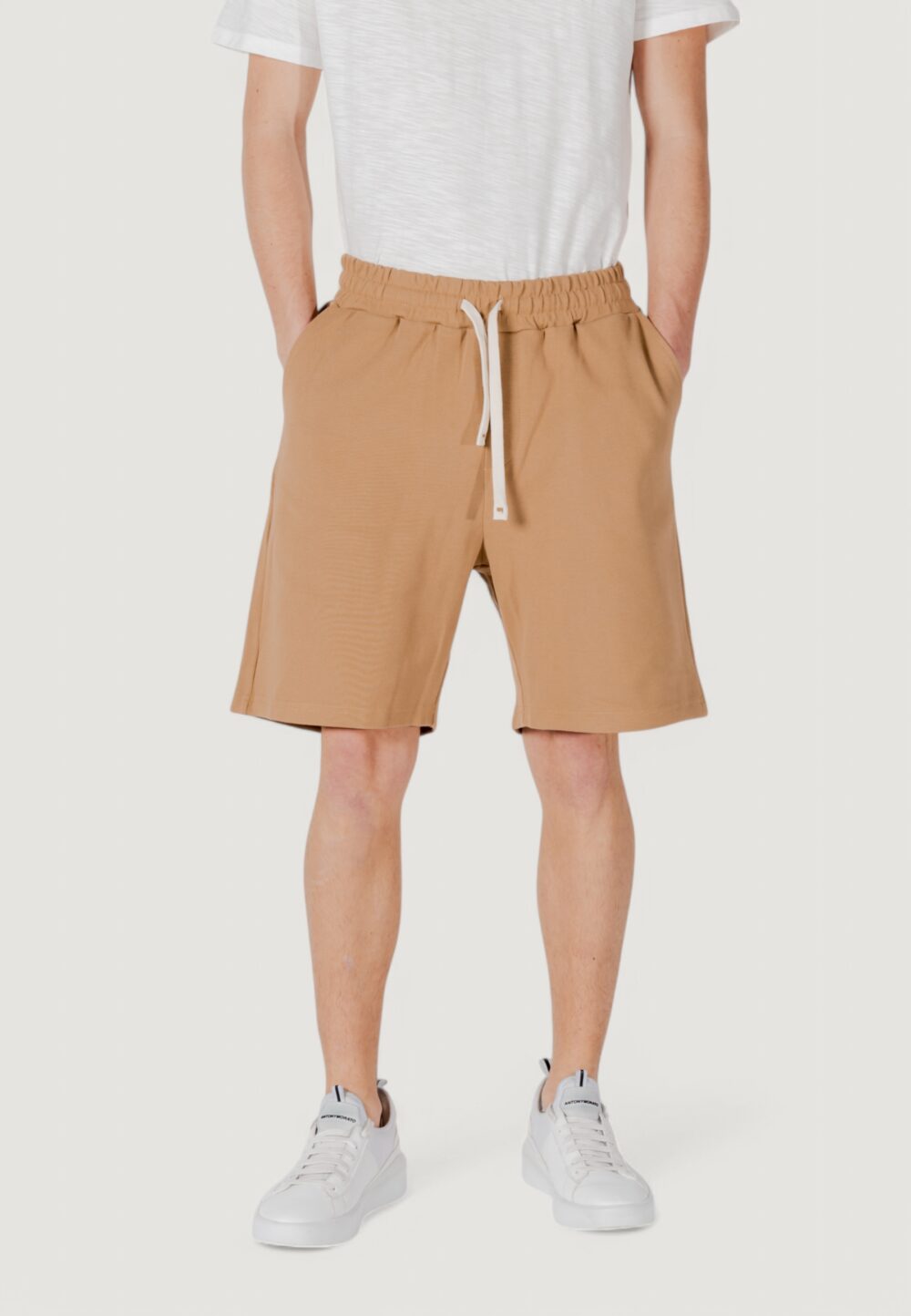 Bermuda sportivi Gianni Lupo Beige - Foto 1