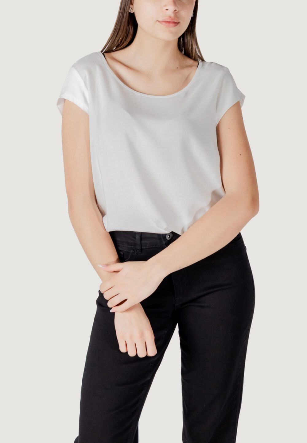 Blusa manica corta Only onlnova life s/s solid ptm Bianco - Foto 1