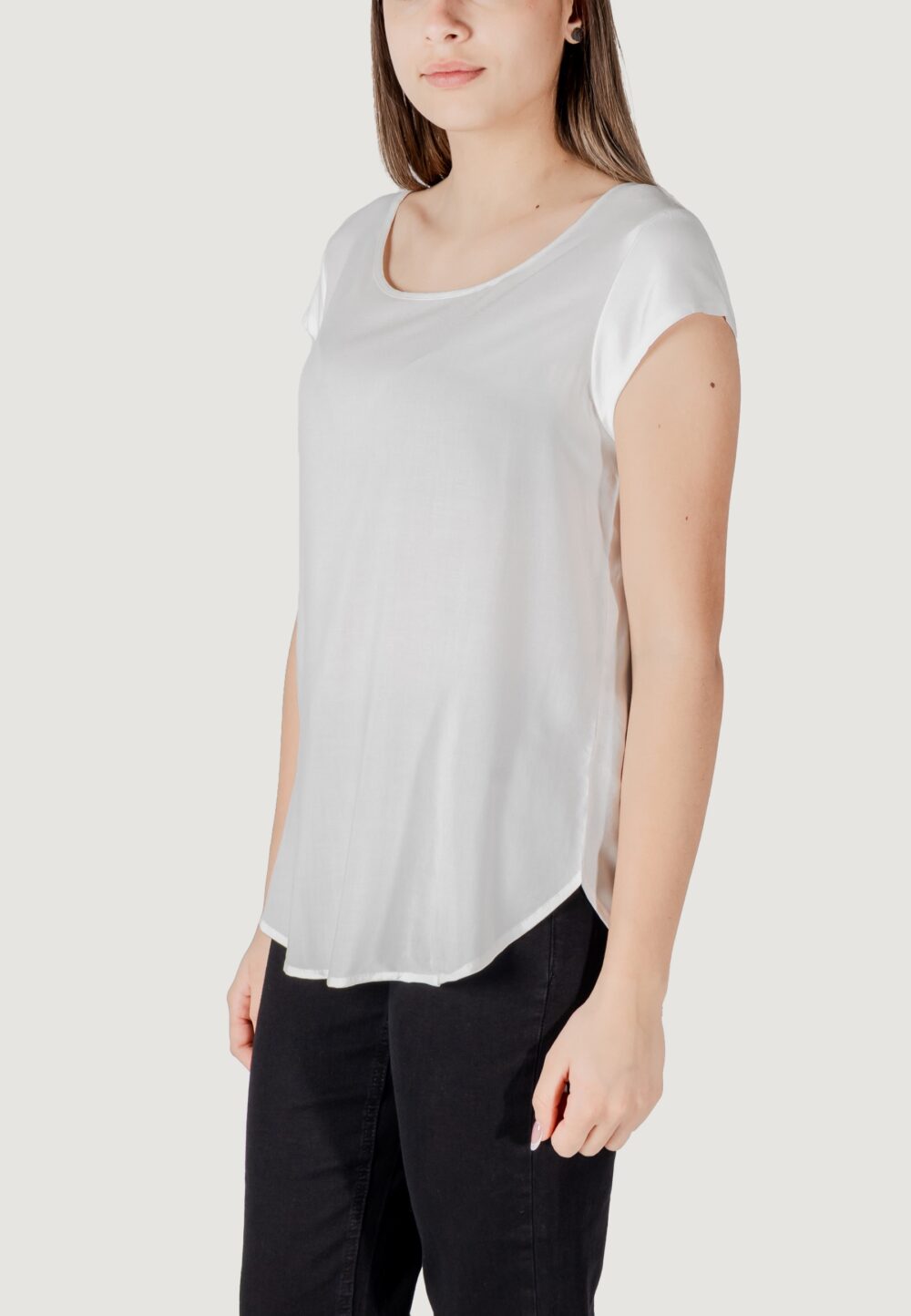 Blusa manica corta Only onlnova life s/s solid ptm Bianco - Foto 2