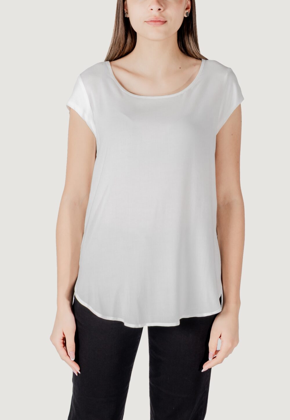 Blusa manica corta Only onlnova life s/s solid ptm Bianco - Foto 5