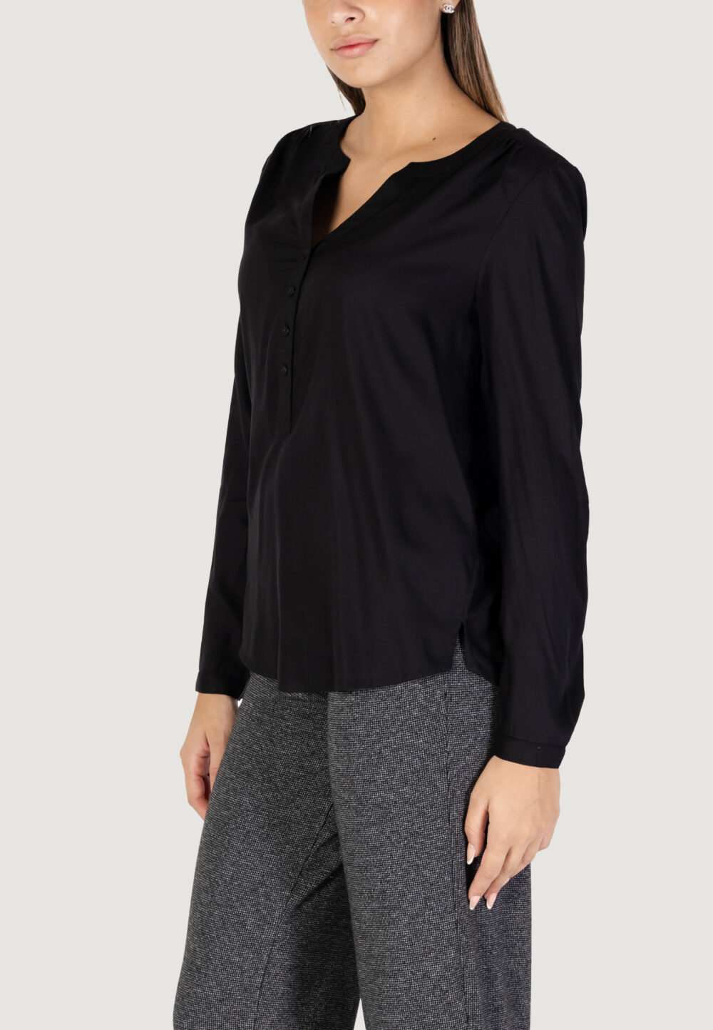 Bluse manica lunga Street One Nero - Foto 2