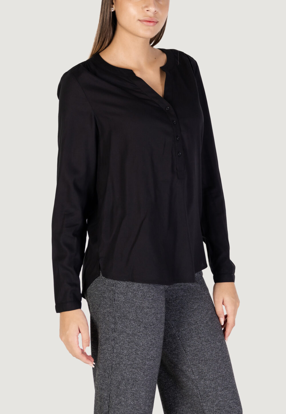 Bluse manica lunga Street One Nero - Foto 3