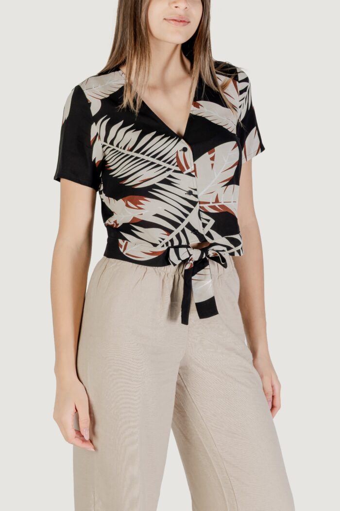 T-shirt Vero Moda vmeasy joy s/s tie wvn ga Beige