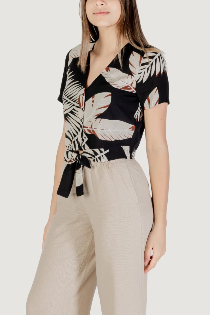 T-shirt Vero Moda vmeasy joy s/s tie wvn ga Beige