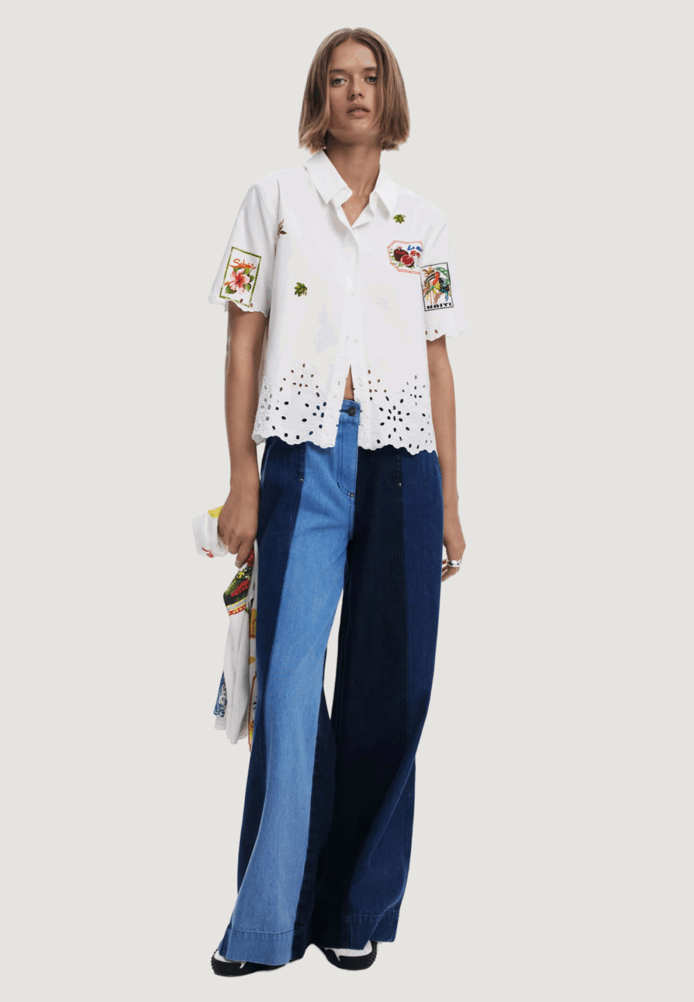 Camicia manica lunga Desigual cam_afrodita Bianco - Foto 3