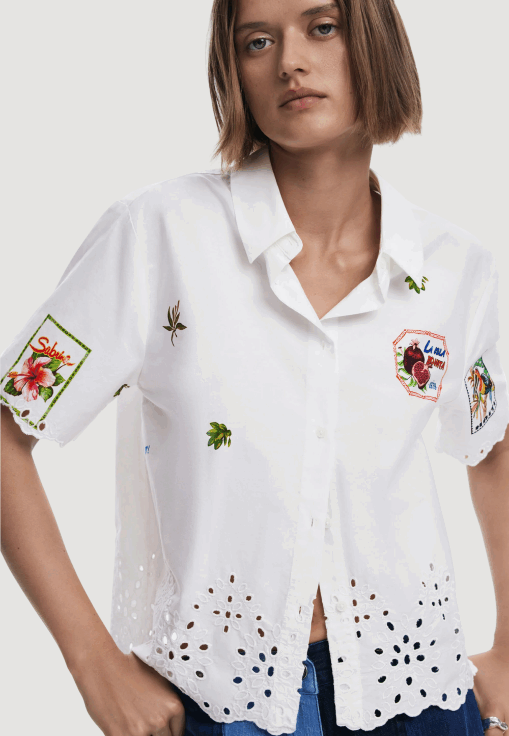Camicia manica lunga Desigual cam_afrodita Bianco - Foto 2