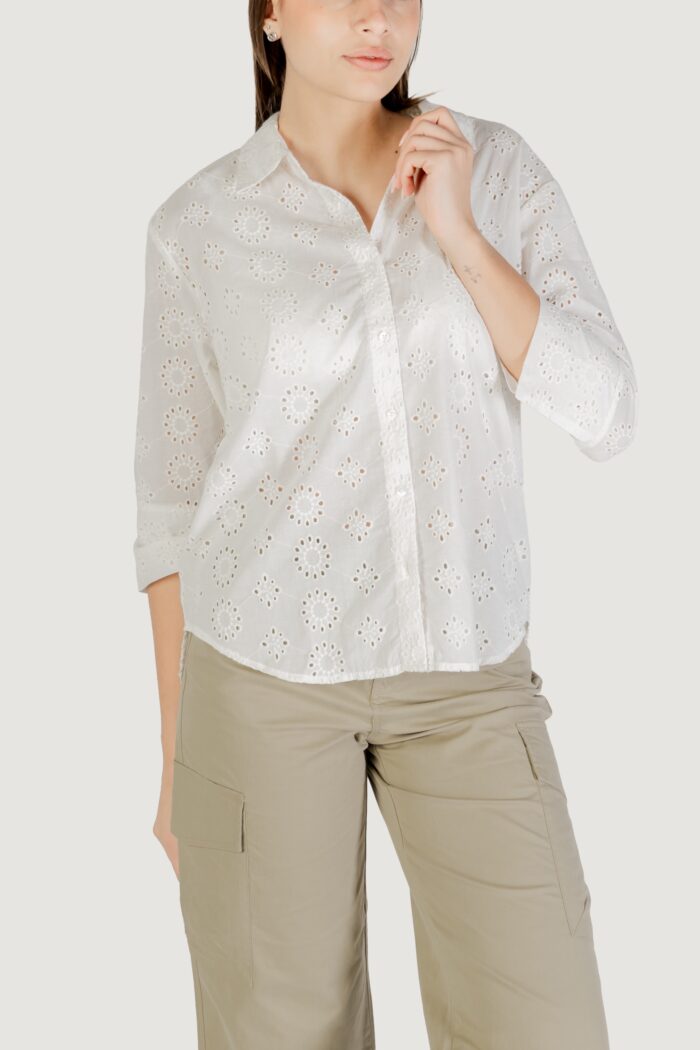 Camicia manica lunga Jacqueline de Yong jdytallie 3/4 long shirt wvn noos Bianco