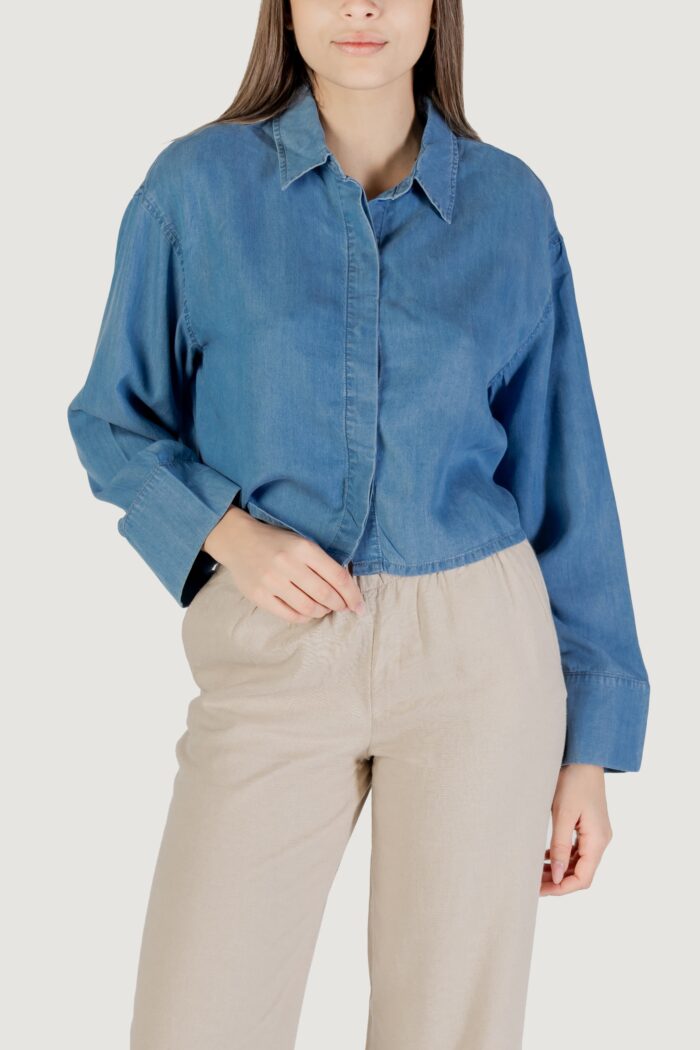 Camicia manica lunga Only onlcharis life ls op back sh shirt ccwvn Denim