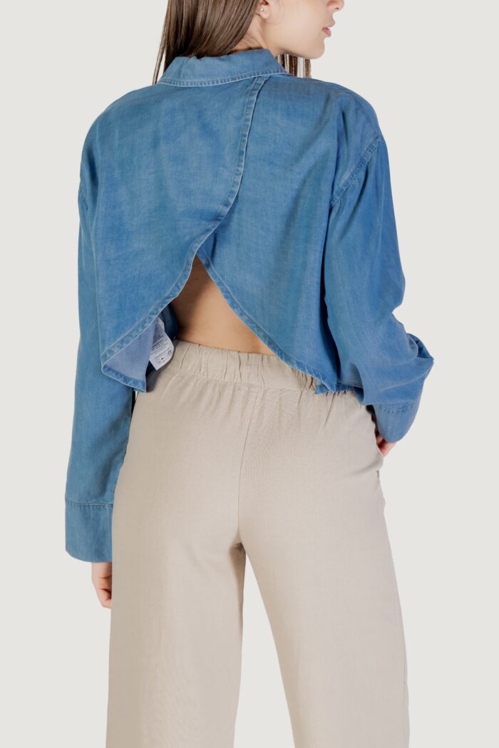 Camicia manica lunga Only onlcharis life ls op back sh shirt ccwvn Denim