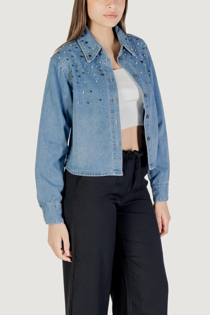 Camicia manica lunga Only onlmaggiemay ls rhinestone dnm shirt mae Denim