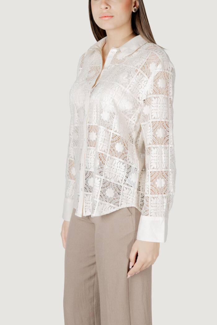 Camicia manica lunga Vila Clothes viveca l/s/bfs Beige chiaro