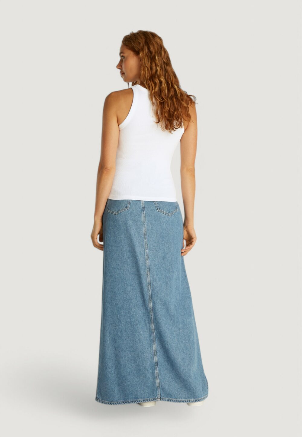 Canotta Calvin Klein Jeans monologo rib tank Bianco - Foto 6