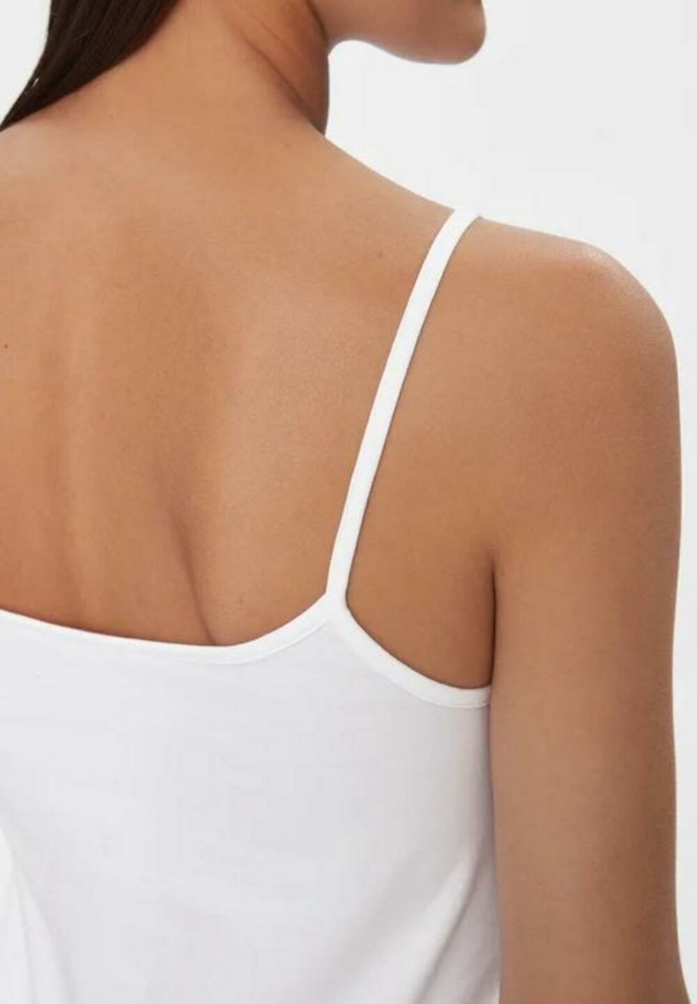 Canotta Calvin Klein Jeans monologo strappy tan Bianco - Foto 4