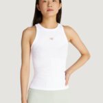 Canotta Calvin Klein Jeans woven label rib Bianco - Foto 1
