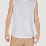 Canotta Calvin Klein Jeans woven label tank Bianco - Foto 1