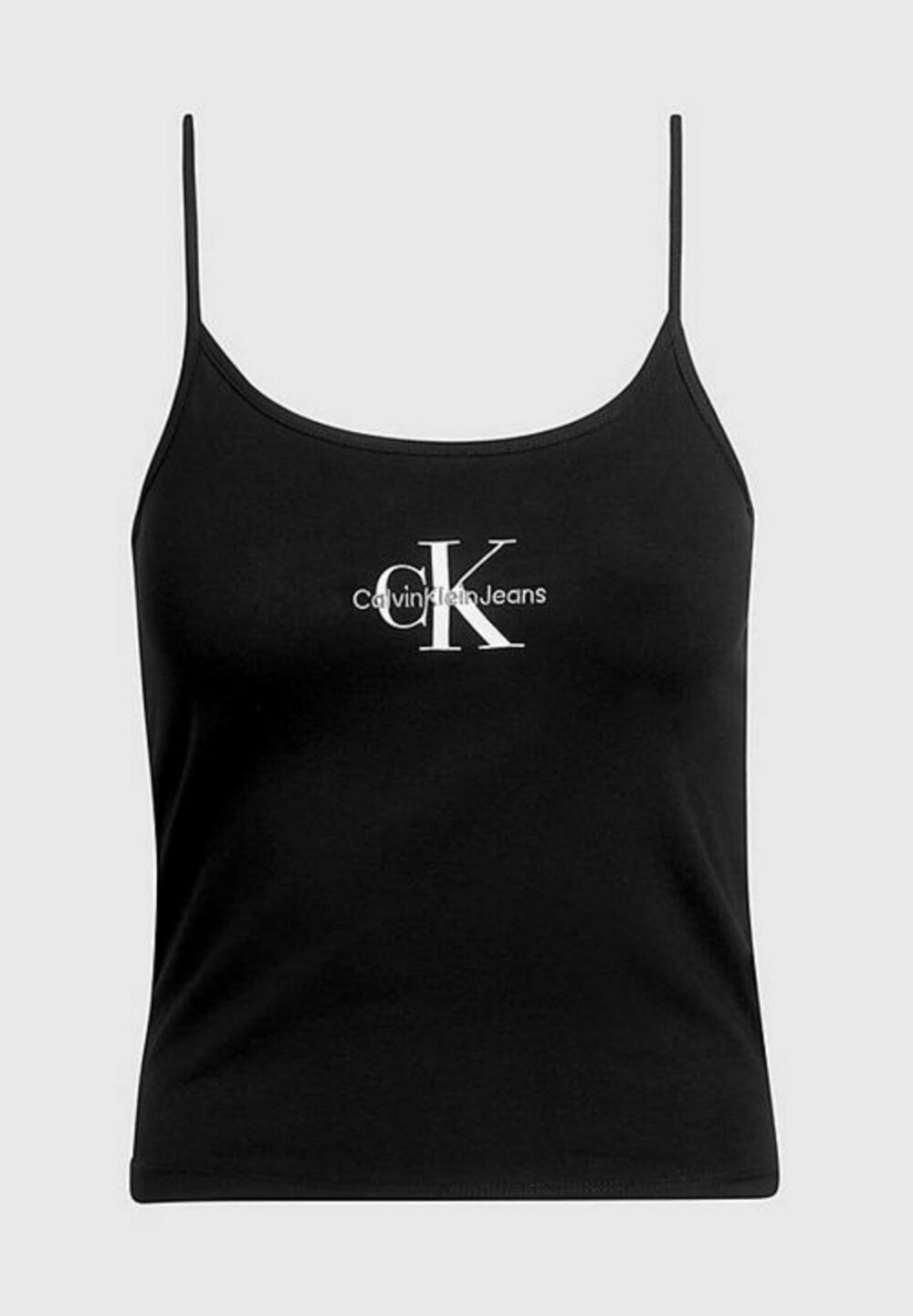 Canotta Calvin Klein Jeans monologo strappy tan Nero - Foto 5