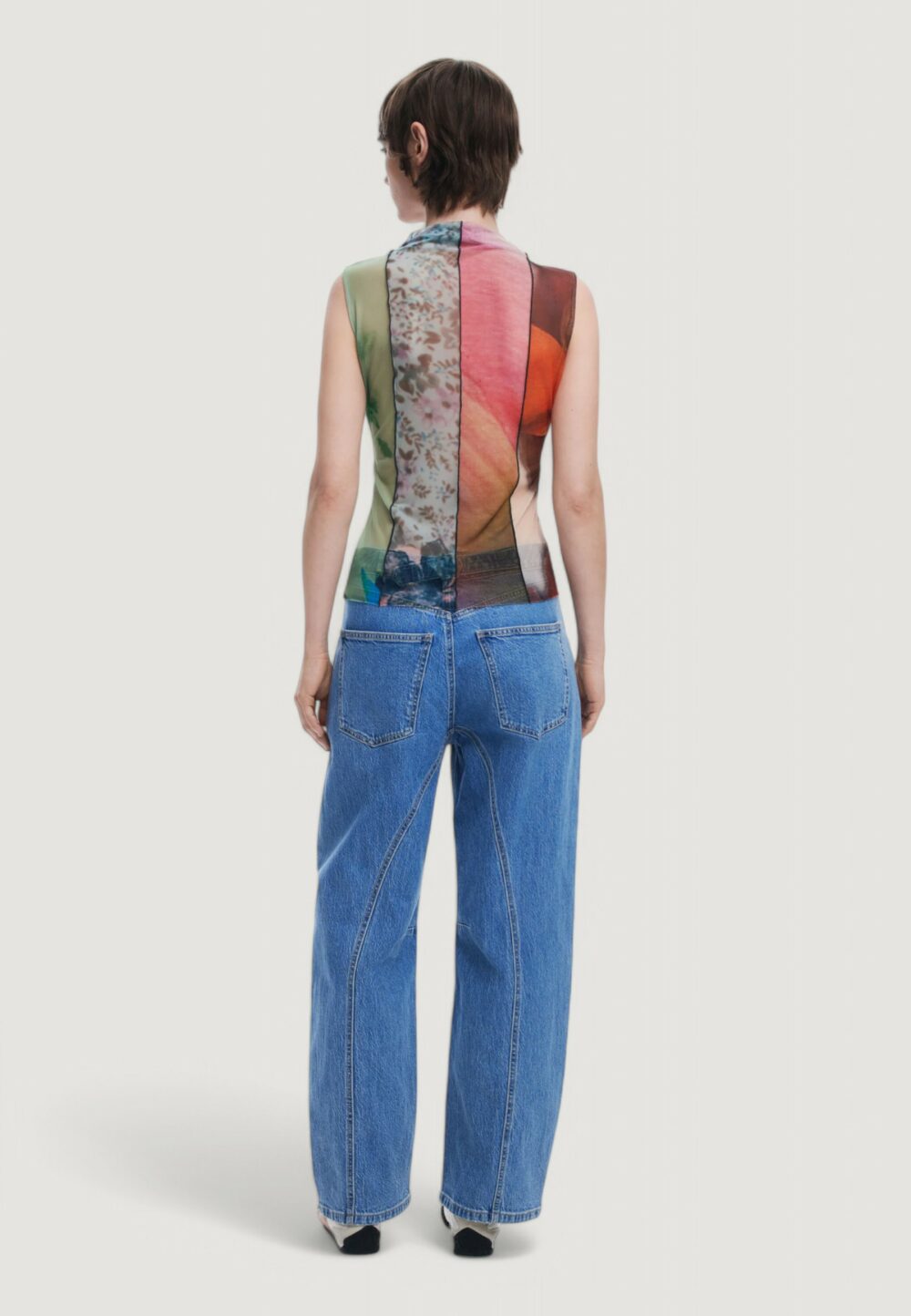 Canotta Desigual ts_st. johns Verde - Foto 5