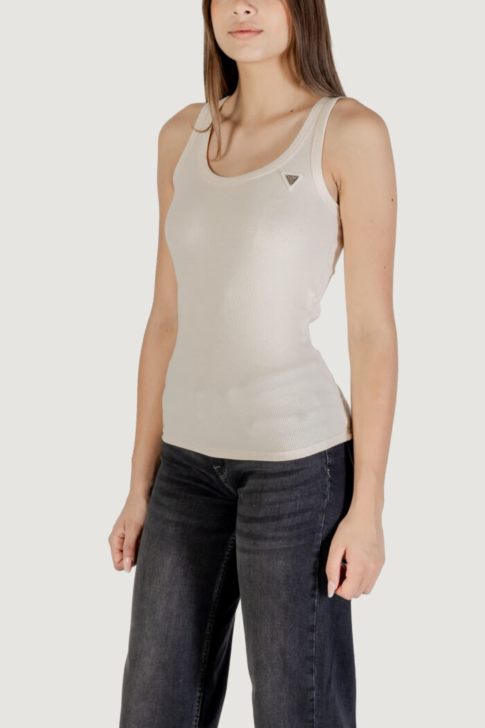 Canotta Guess Active colette rib tank Rosa Cipria
