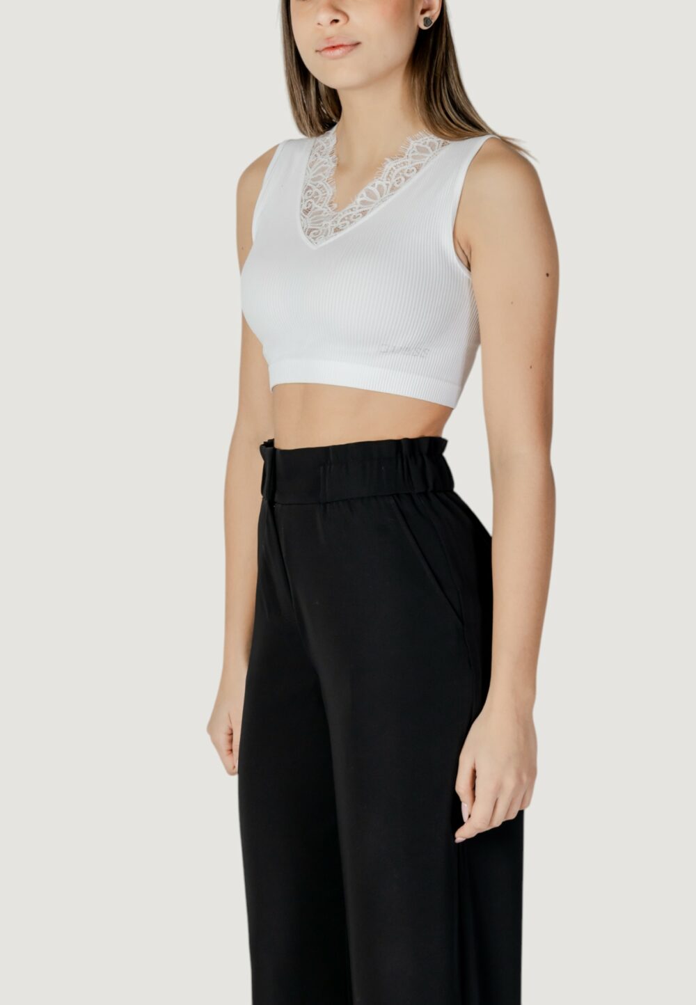 Canotta Guess raquel lace seamless Bianco - Foto 2