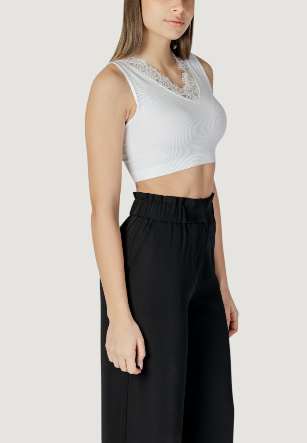Canotta Guess raquel lace seamless Bianco - Foto 3