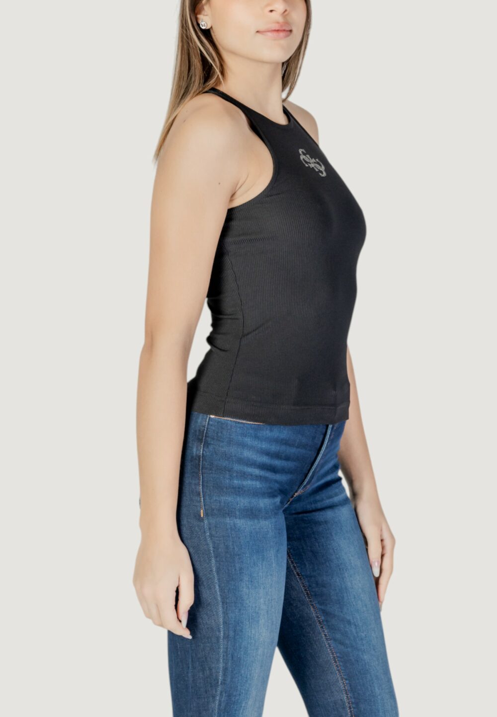Canotta Guess new sl round nk guen Nero - Foto 3