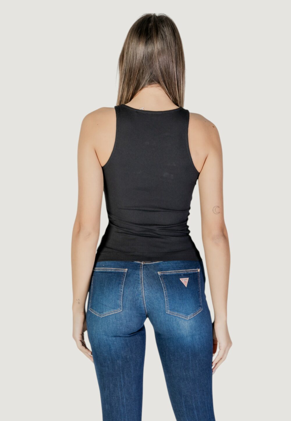 Canotta Guess new sl round nk guen Nero - Foto 4