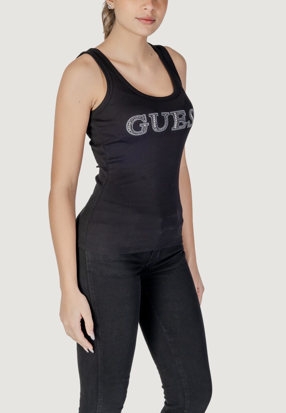 Canotta Guess sl embellished logo Nero - Foto 2