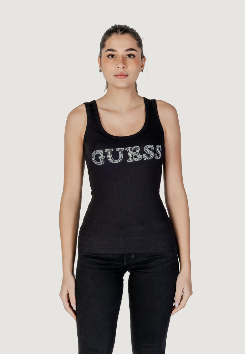 Canotta Guess sl embellished logo Nero - Foto 5
