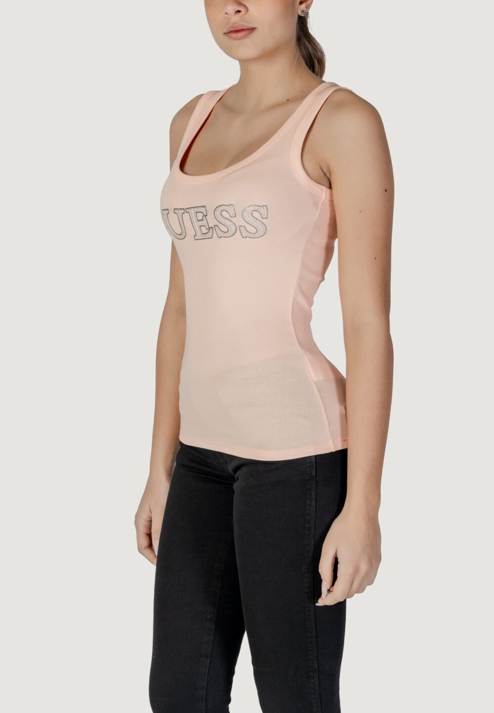 Canotta Guess sl embellished logo Pesca - Foto 2