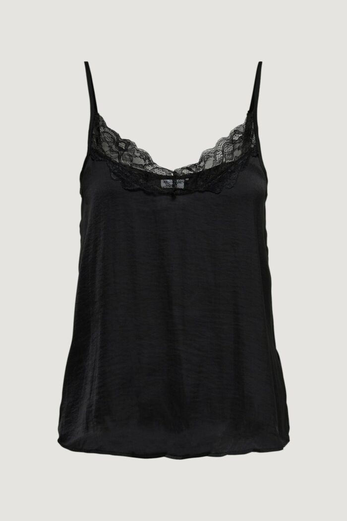Canotta Jacqueline de Yong jdyappa new lace singlet wvn noos Nero