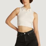 Canotta Tommy Hilfiger Jeans tjw crp gmd rib sl Bianco - Foto 1