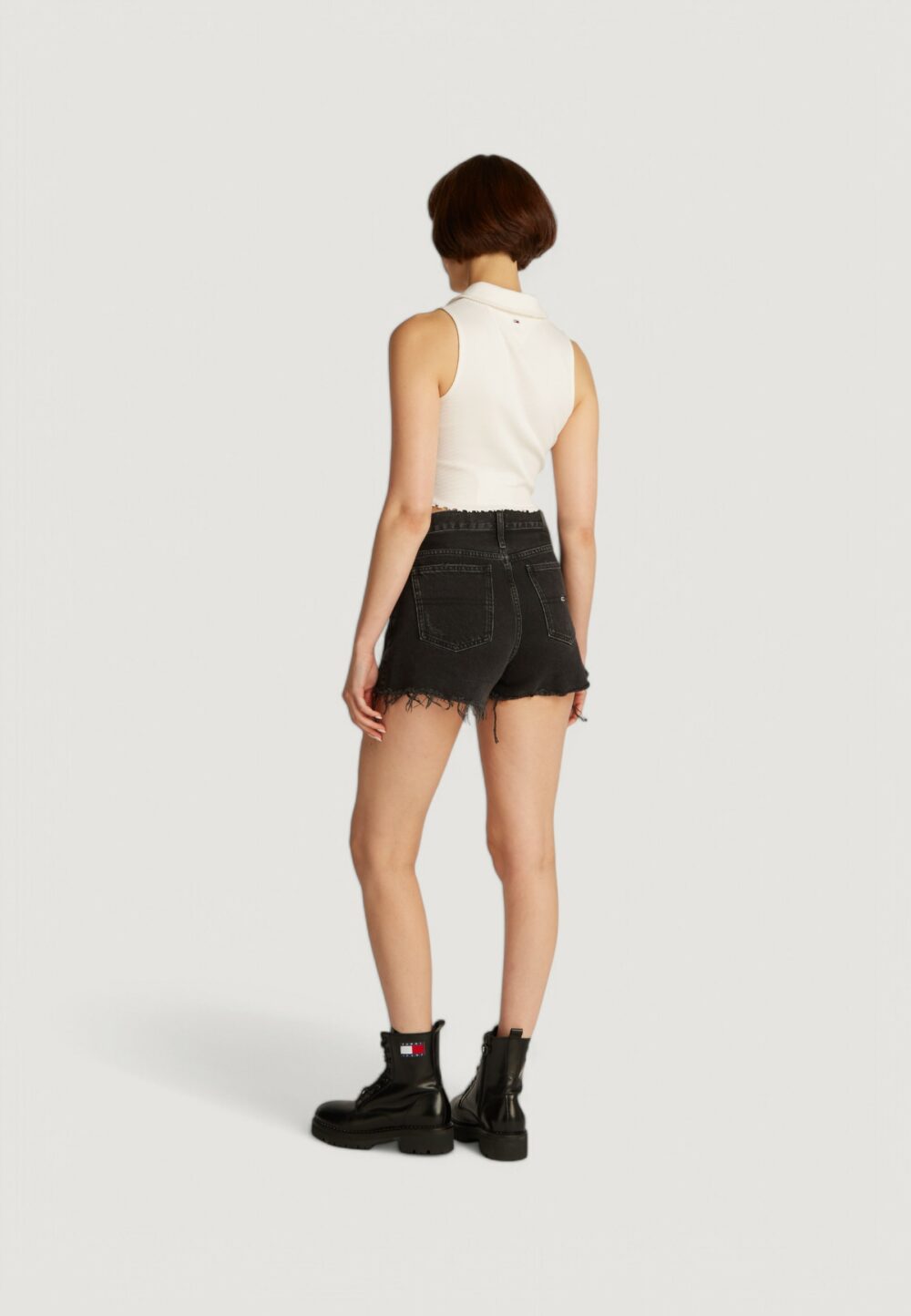 Canotta Tommy Hilfiger Jeans tjw crp gmd rib sl Bianco - Foto 3