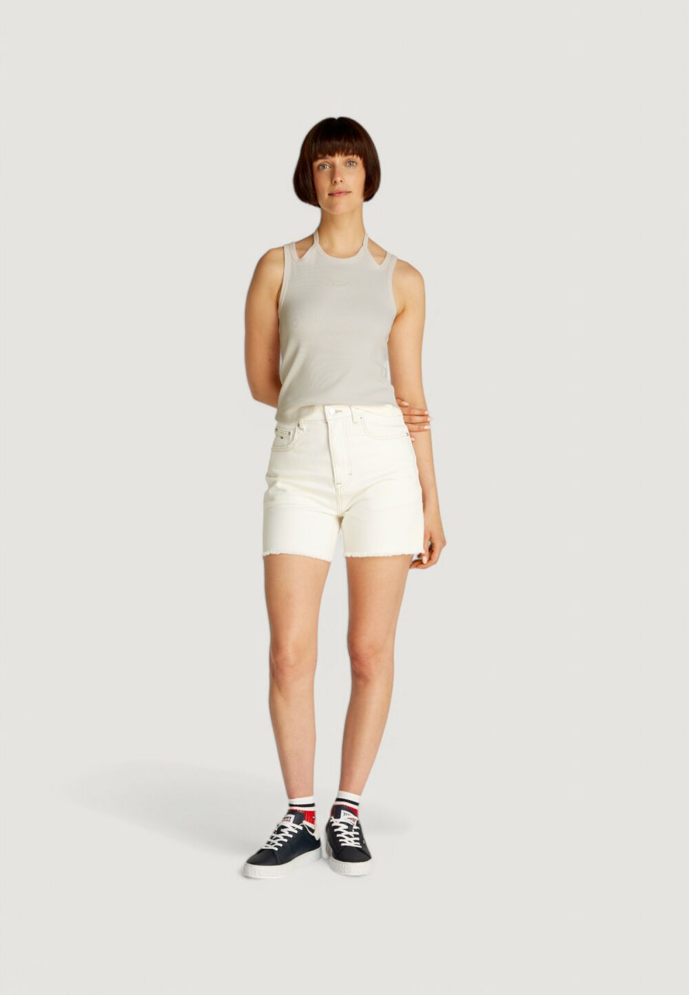 Canotta Tommy Hilfiger Jeans tjw gmd script Bianco - Foto 2