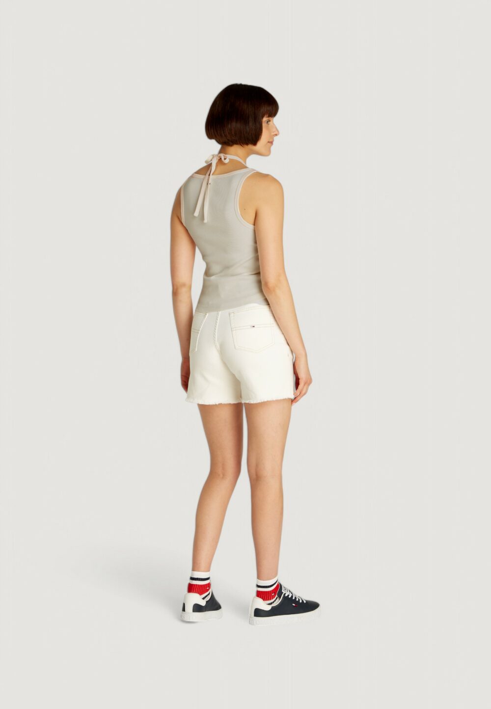 Canotta Tommy Hilfiger Jeans tjw gmd script Bianco - Foto 3