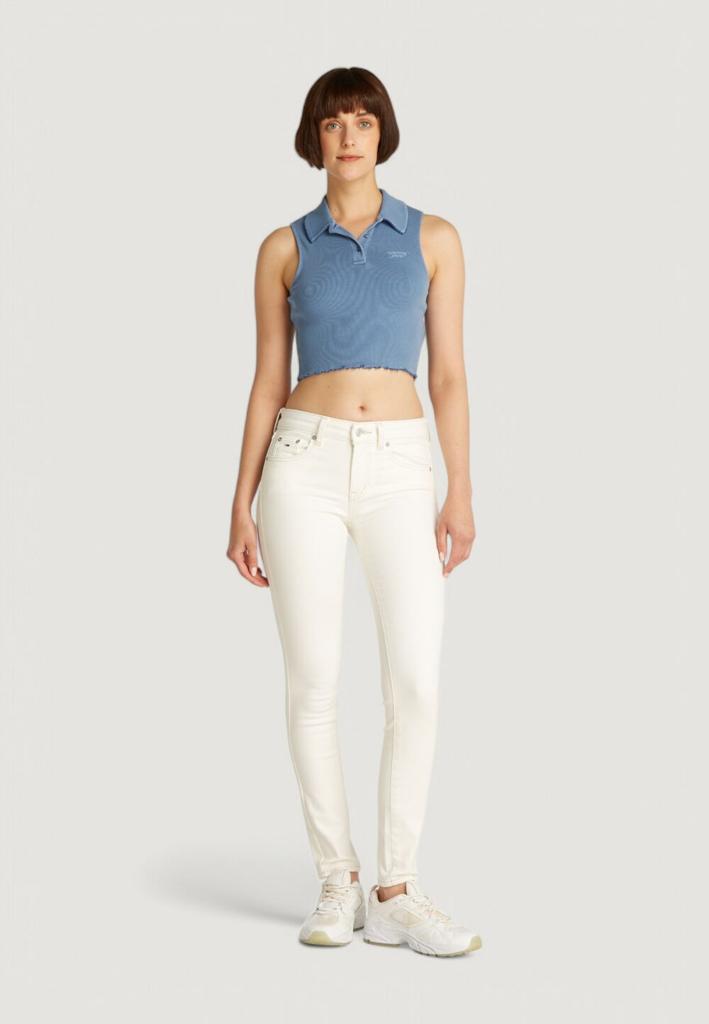 Canotta Tommy Hilfiger Jeans tjw crp gmd rib sl Indigo - Foto 2