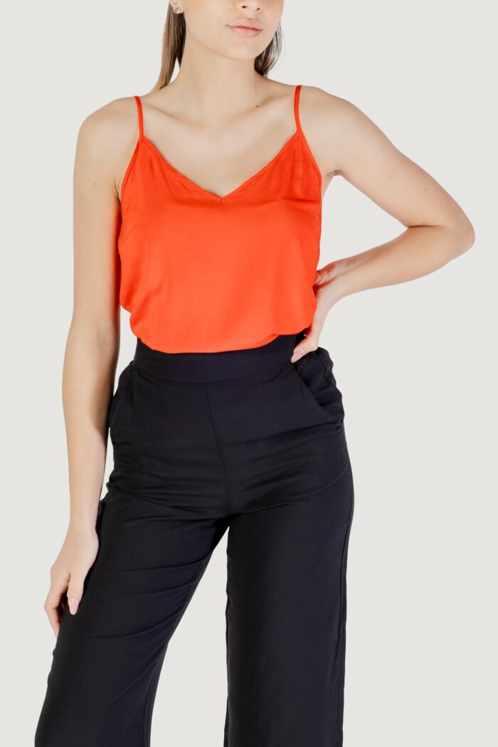 Canotta Vero Moda vmeasy joy v-neck singlet wvn ga Rosso