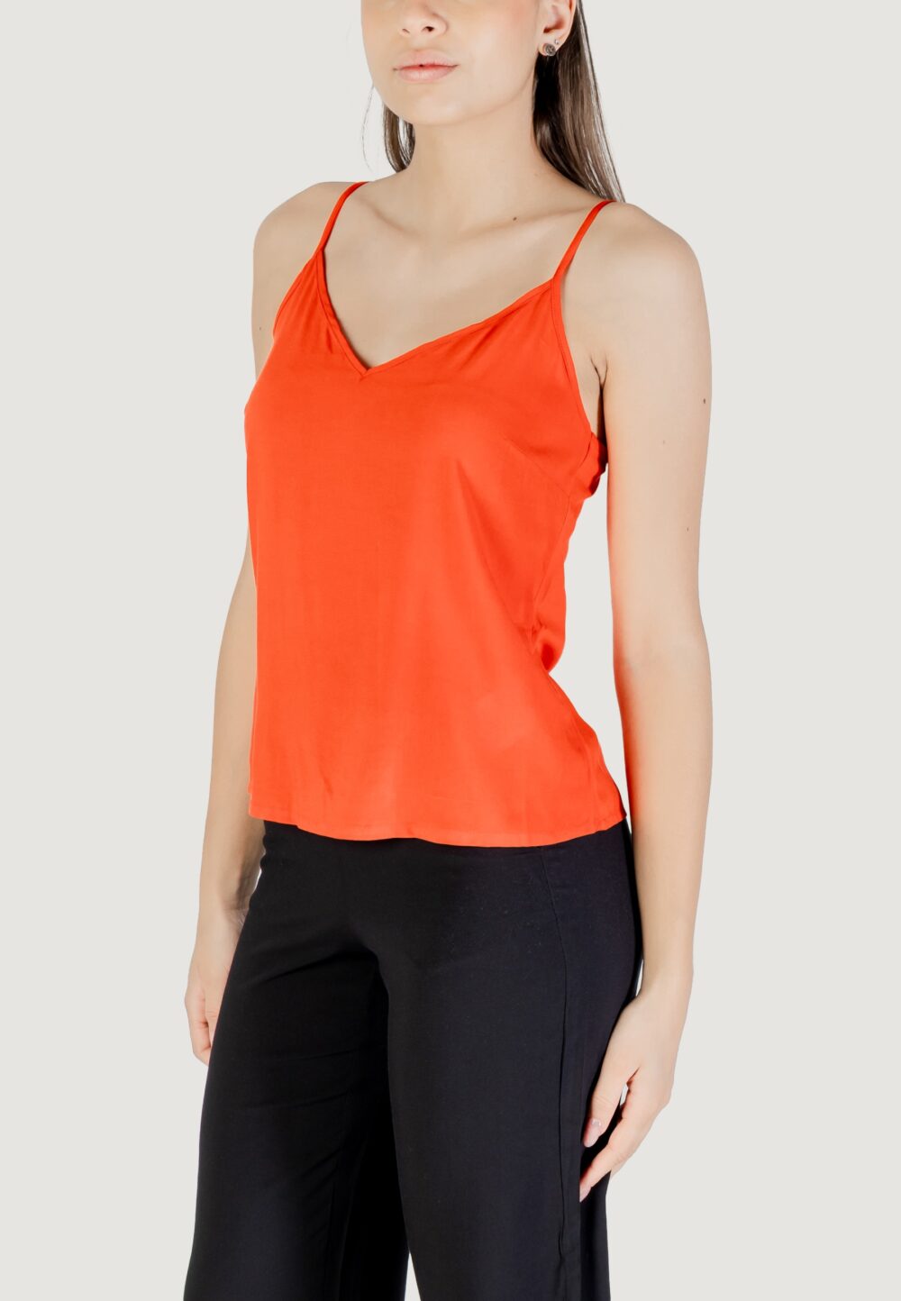 Canotta Vero Moda vmeasy joy v-neck singlet wvn ga Rosso - Foto 2