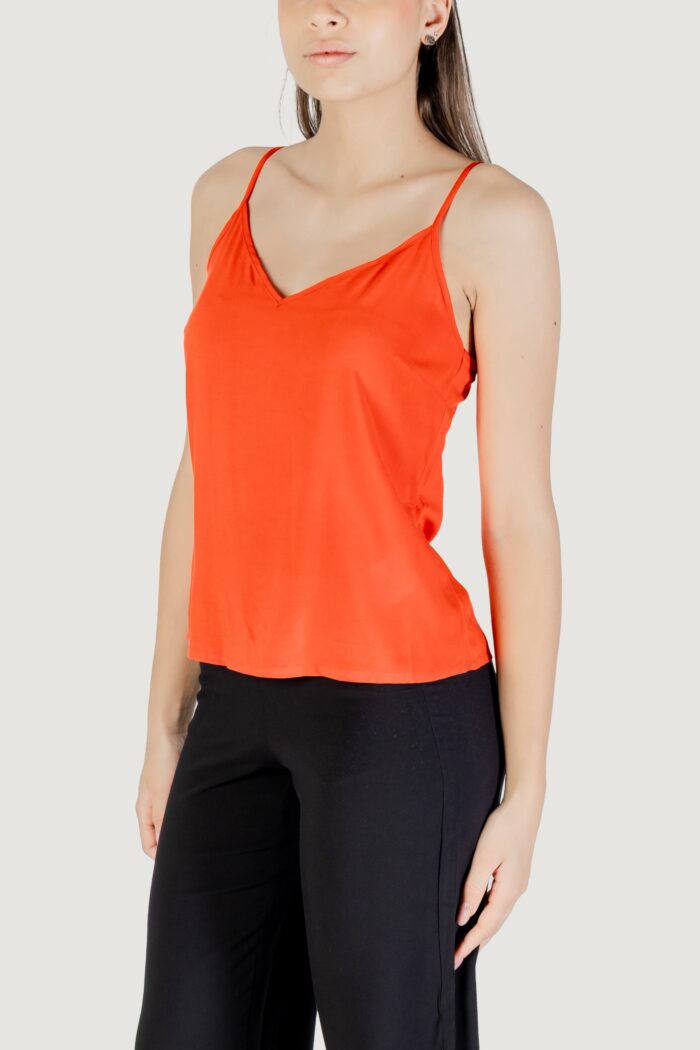 Canotta Vero Moda vmeasy joy v-neck singlet wvn ga Rosso