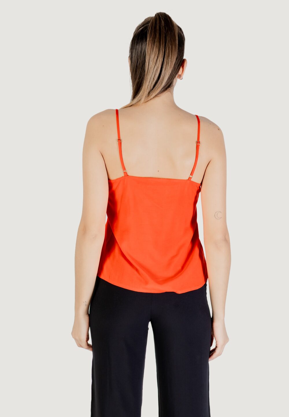 Canotta Vero Moda vmeasy joy v-neck singlet wvn ga Rosso - Foto 4