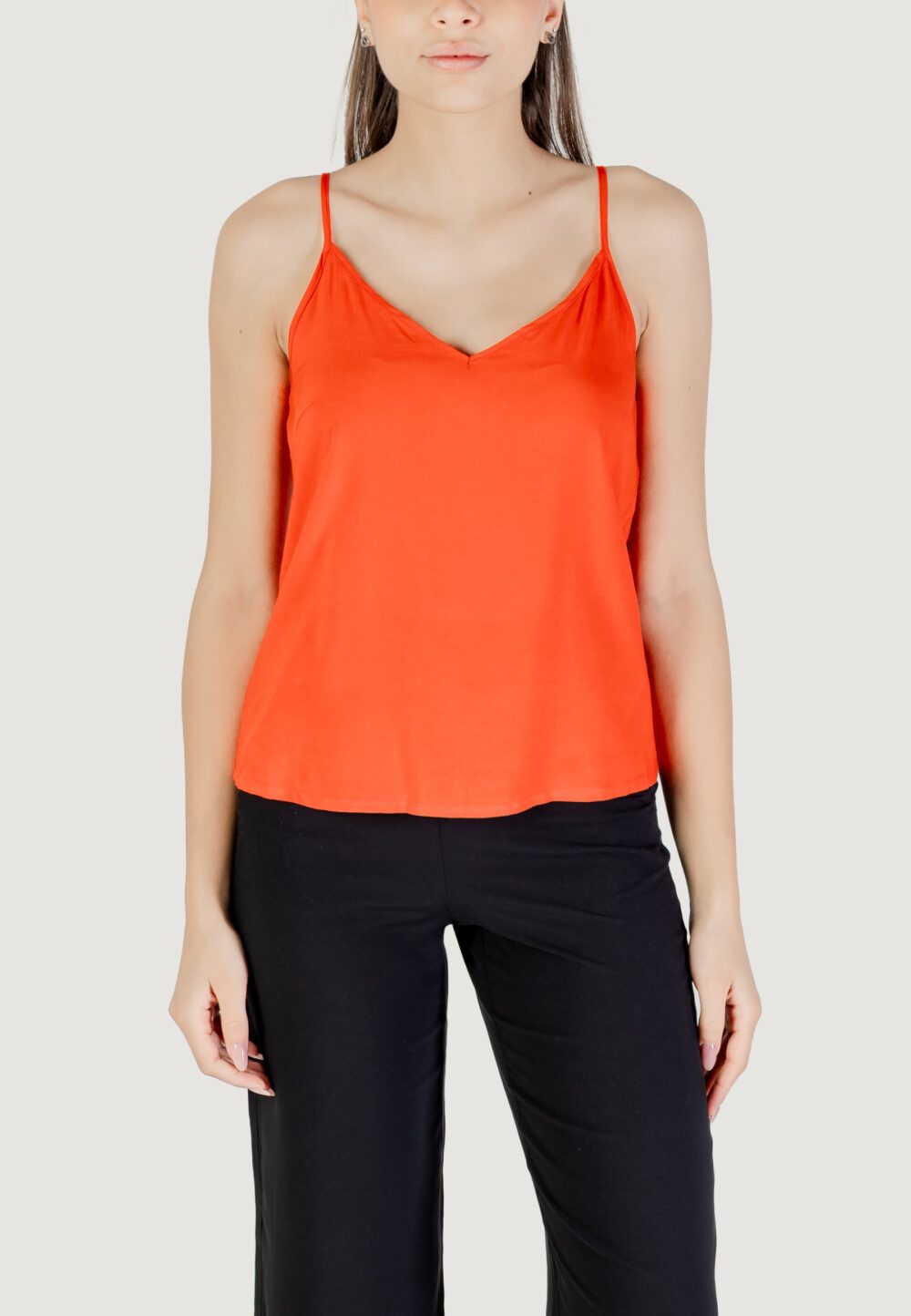 Canotta Vero Moda vmeasy joy v-neck singlet wvn ga Rosso - Foto 5