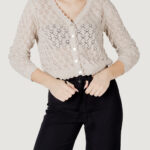 Cardigan Only onlelba life ls v-neck cardigan cc knt Beige - Foto 1