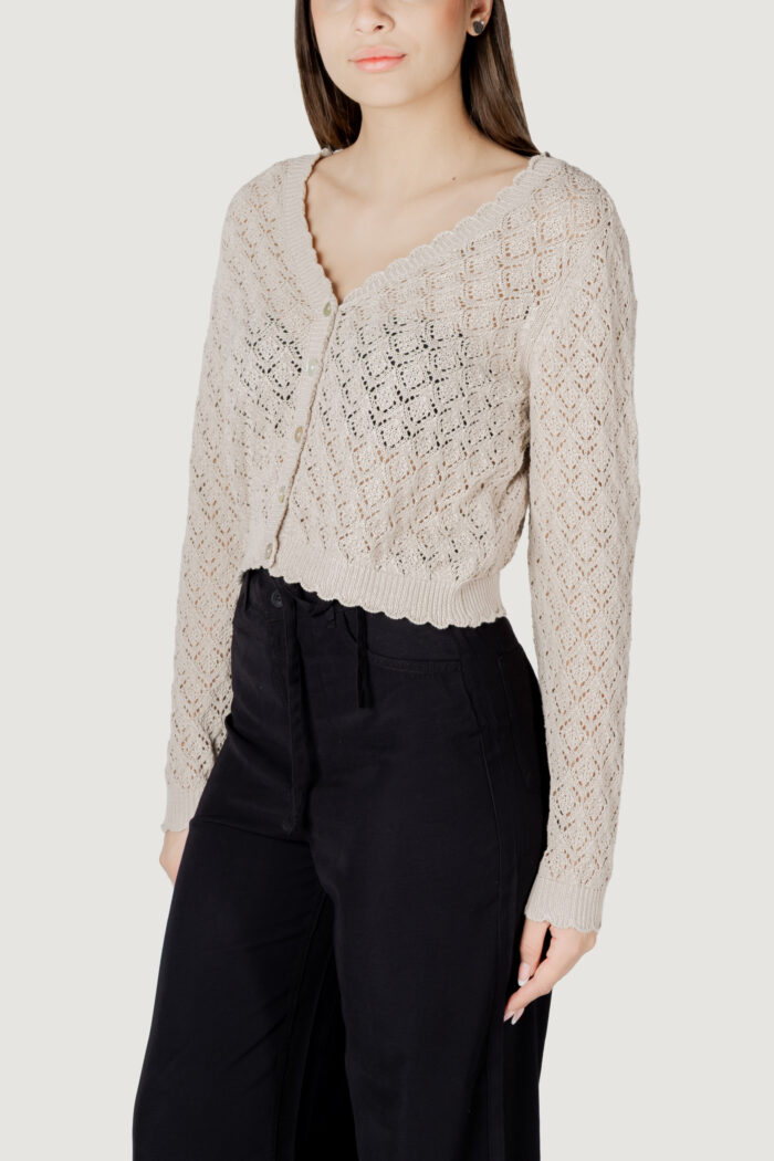 Cardigan Only onlelba life ls v-neck cardigan cc knt Beige
