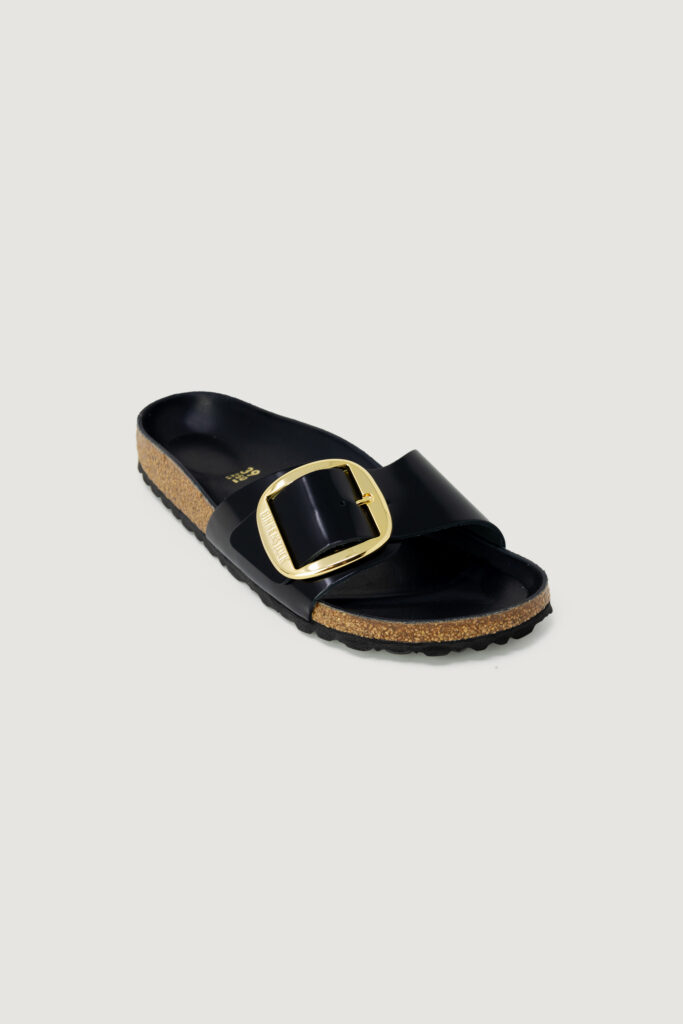 Ciabatte con fascia BIRKENSTOCK madrid big buckle Nero