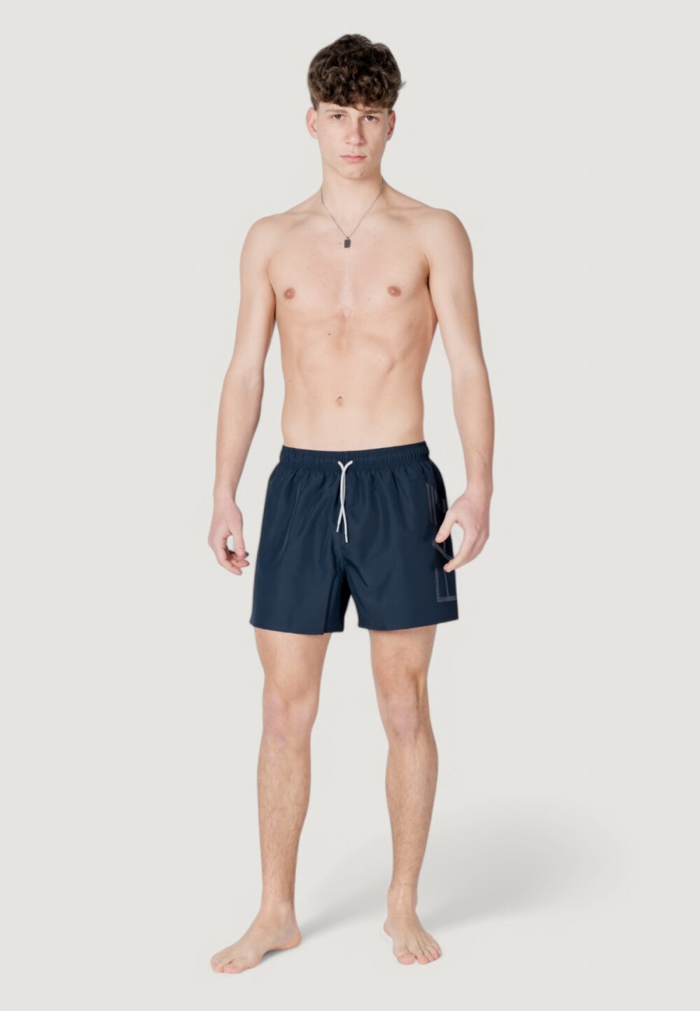Costume boxer EA7 7m000550 af14497 Argento - Blu - Foto 7