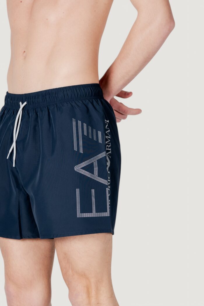 Costume boxer EA7 7m000550 af14497 Argento – Blu