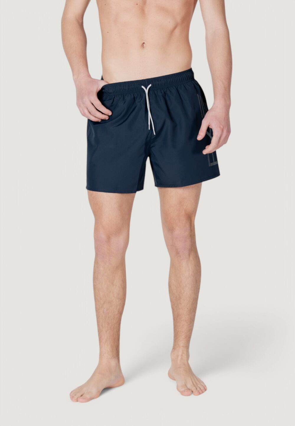 Costume boxer EA7 7m000550 af14497 Argento - Blu - Foto 1
