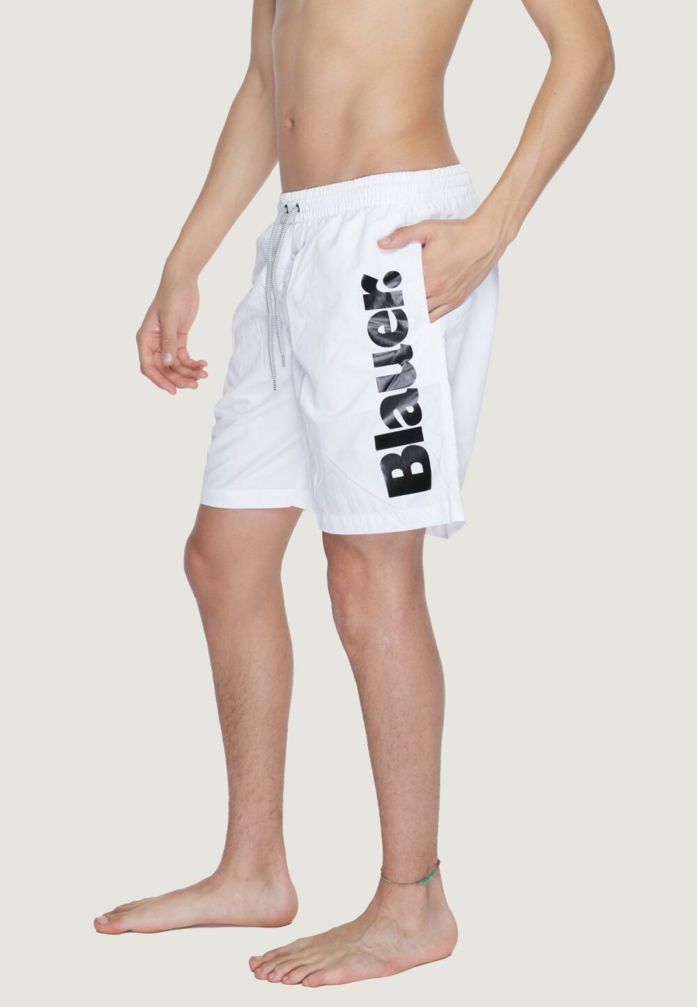 Costume boxer Blauer. Bianco - Foto 3