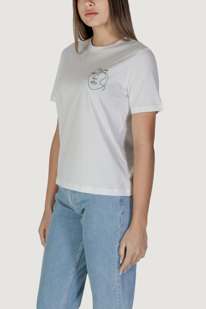 T-shirt Vila Clothes visybilla o-neck s/s/pb Bianco