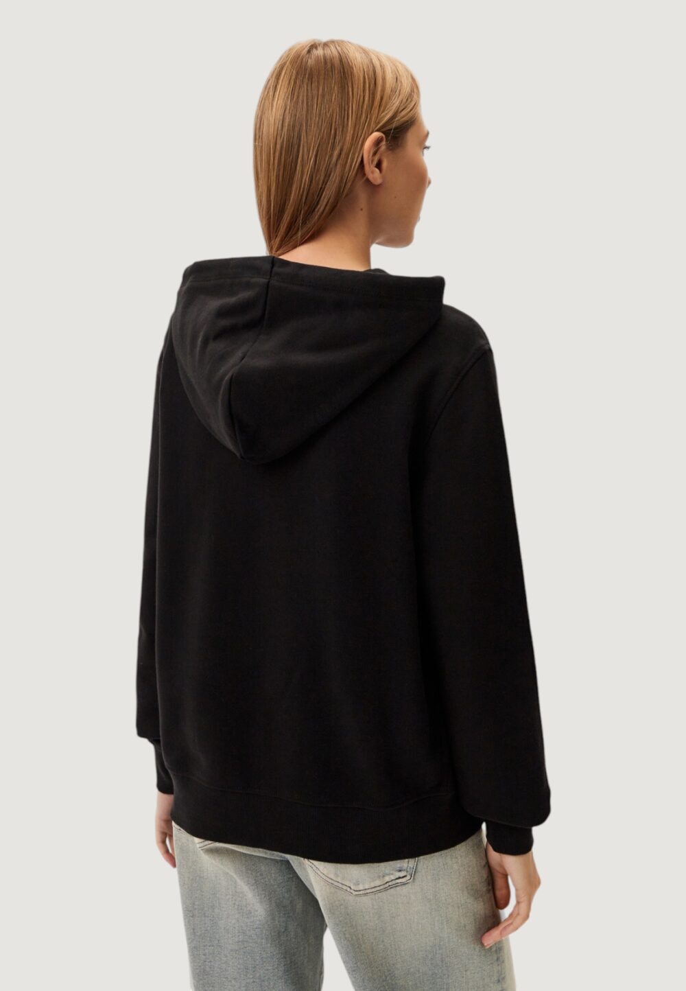 Felpa senza cappuccio Calvin Klein Jeans embroidered ck regul Nero - Foto 4