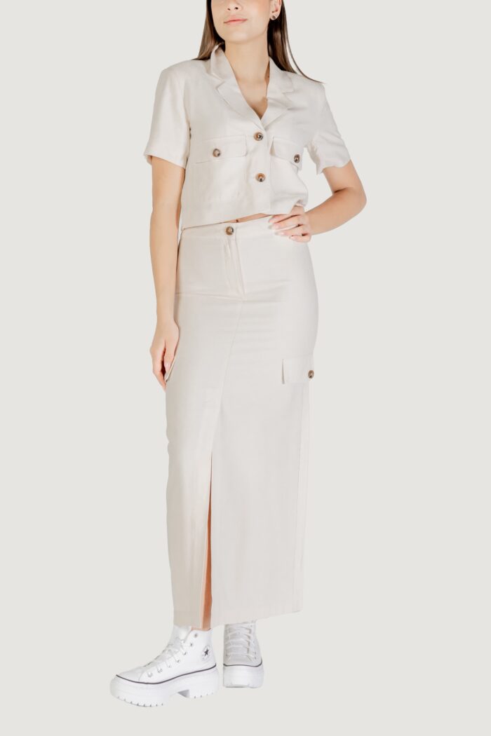 Giacca da completo Jacqueline de Yong jdyluna s/s cropped blazer tlr Avorio